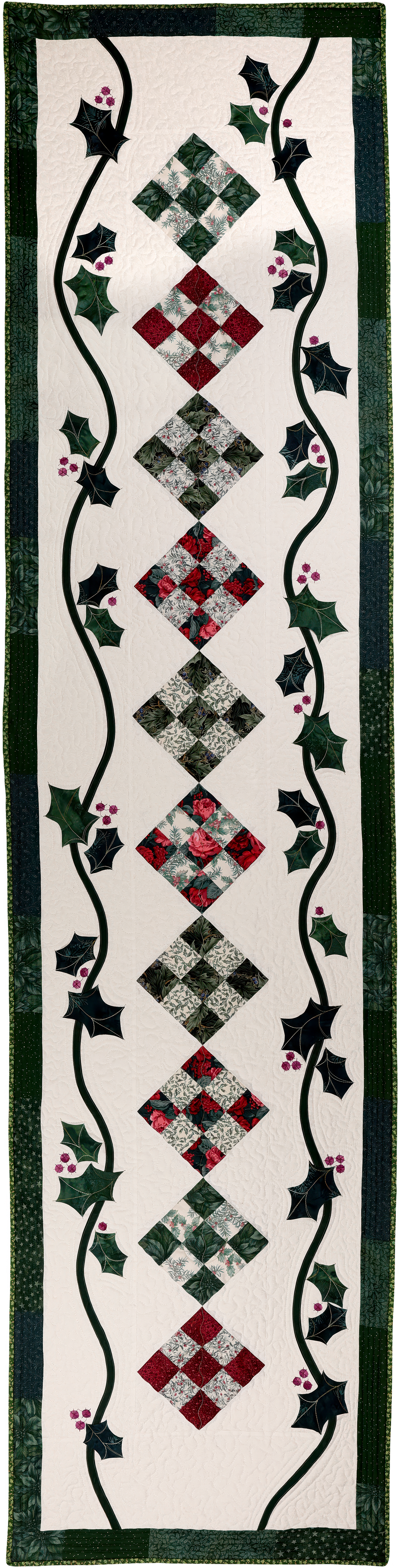 Holly Berry Bed Runner Pattern