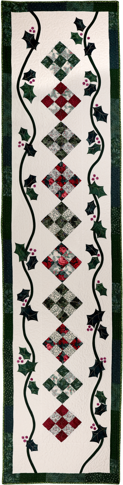 Holly Berry Bed Runner Pattern