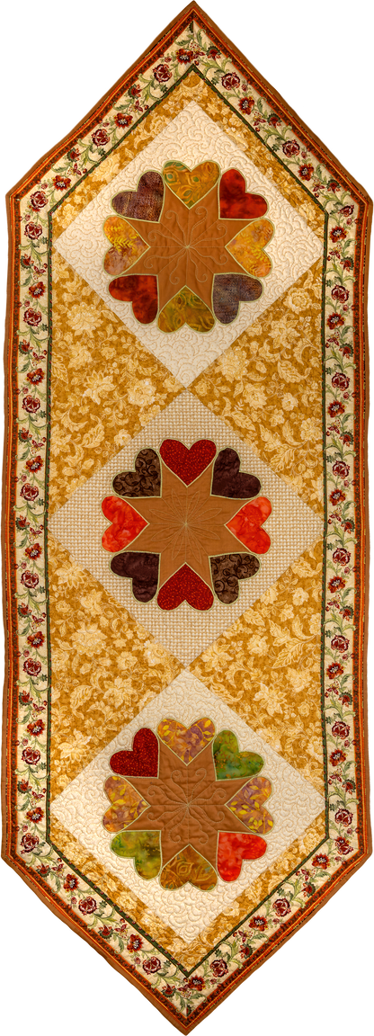 Star of Hearts Runner Pattern