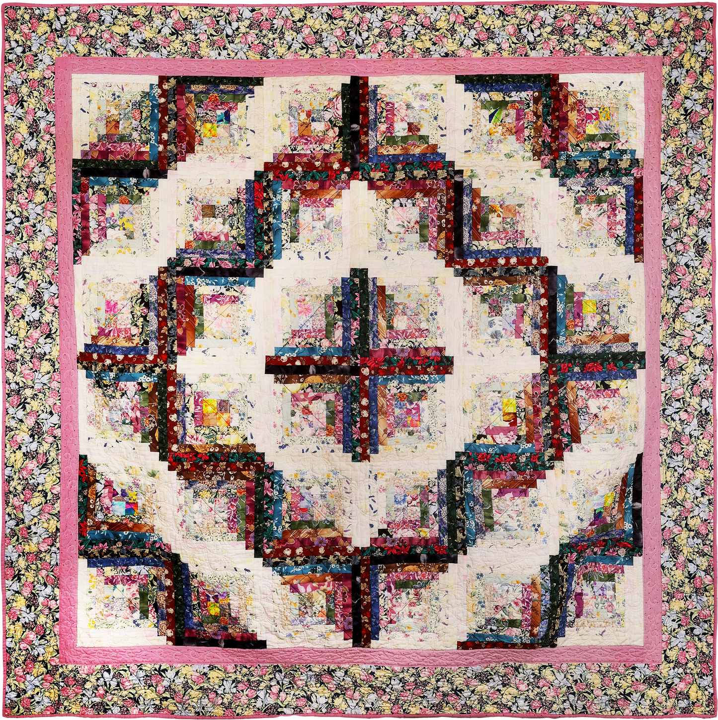 Log Cabin Colorwash Pattern