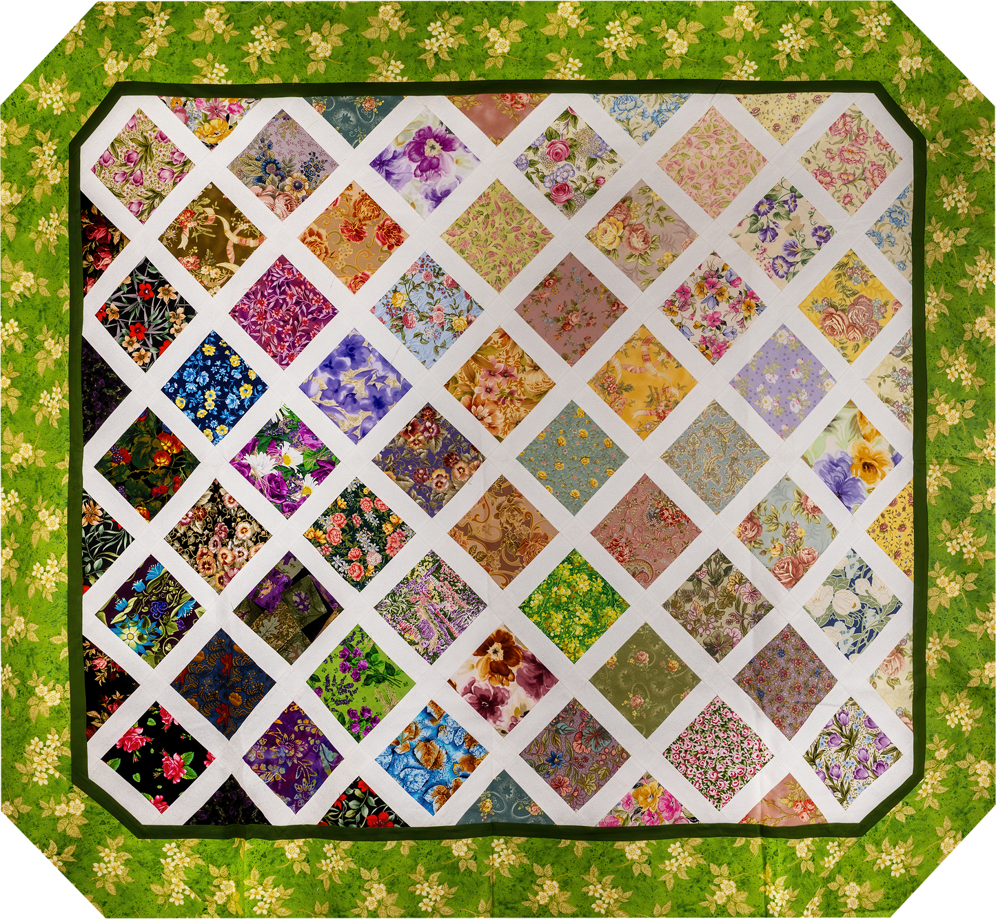 Glorious Garden Throw Pattern