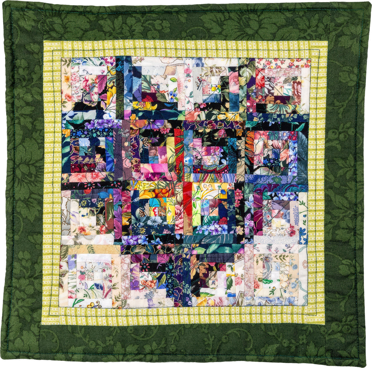 Log Cabin Heart Pattern