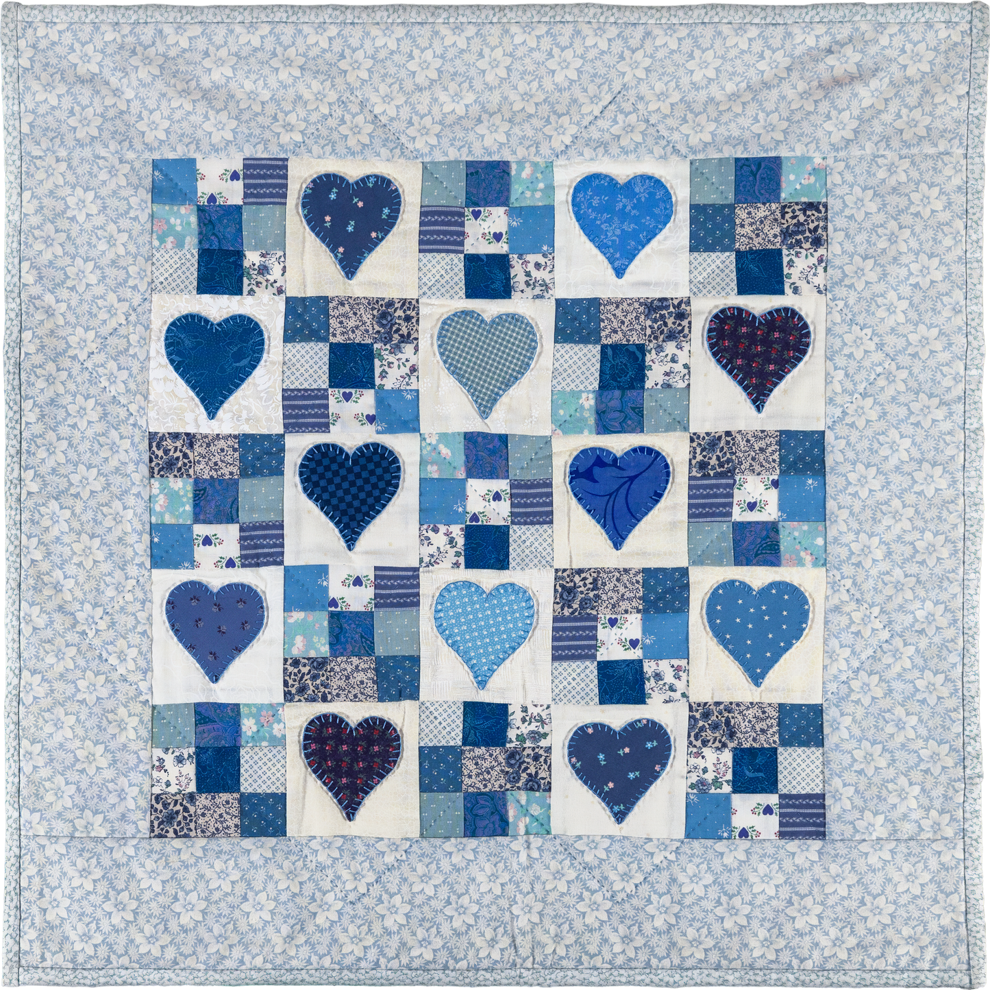 Nine-Patch with Love Pattern