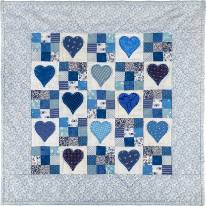 Nine-Patch with Love Pattern