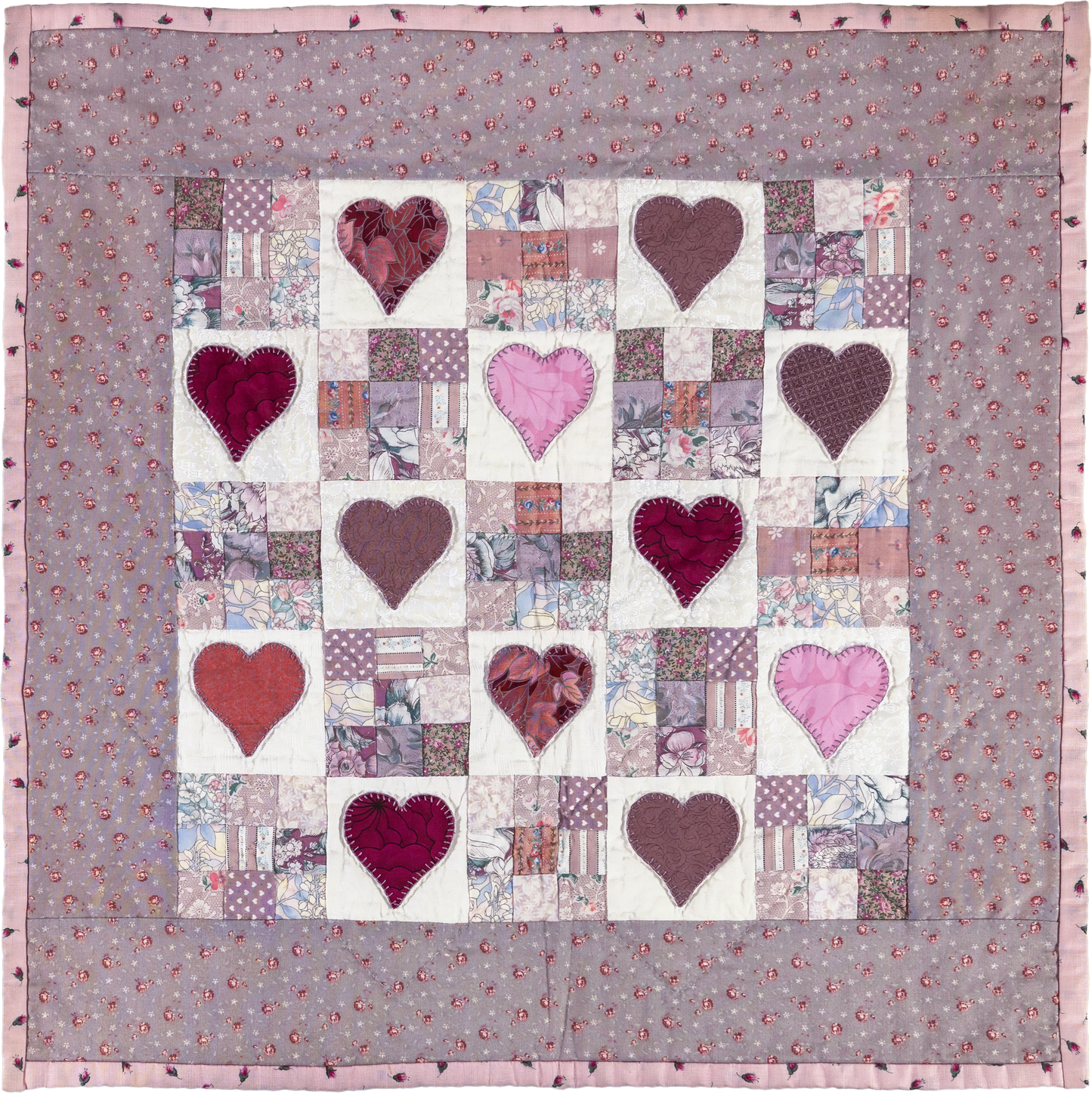 Nine-Patch with Love Pattern