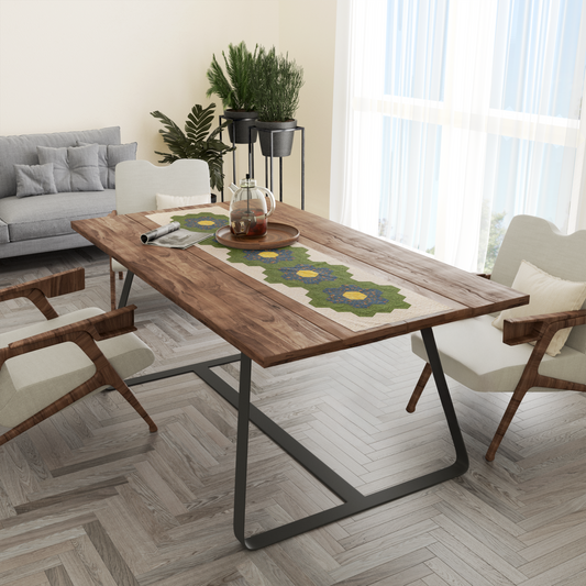 Grandmother's Forget-me-Not Runner Pattern