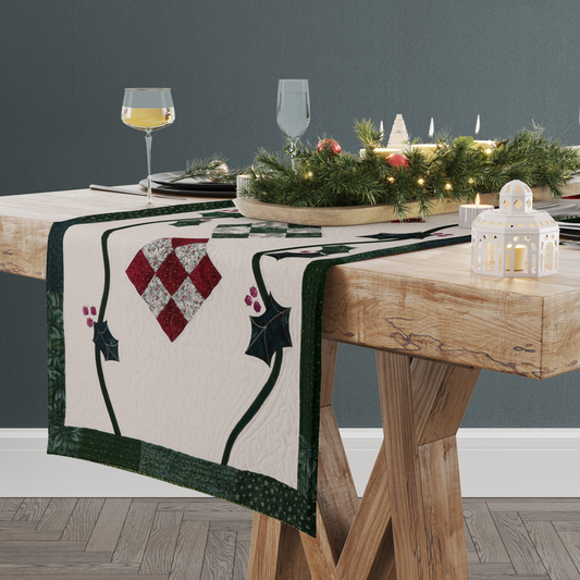 Holly Berry Bed Runner Pattern