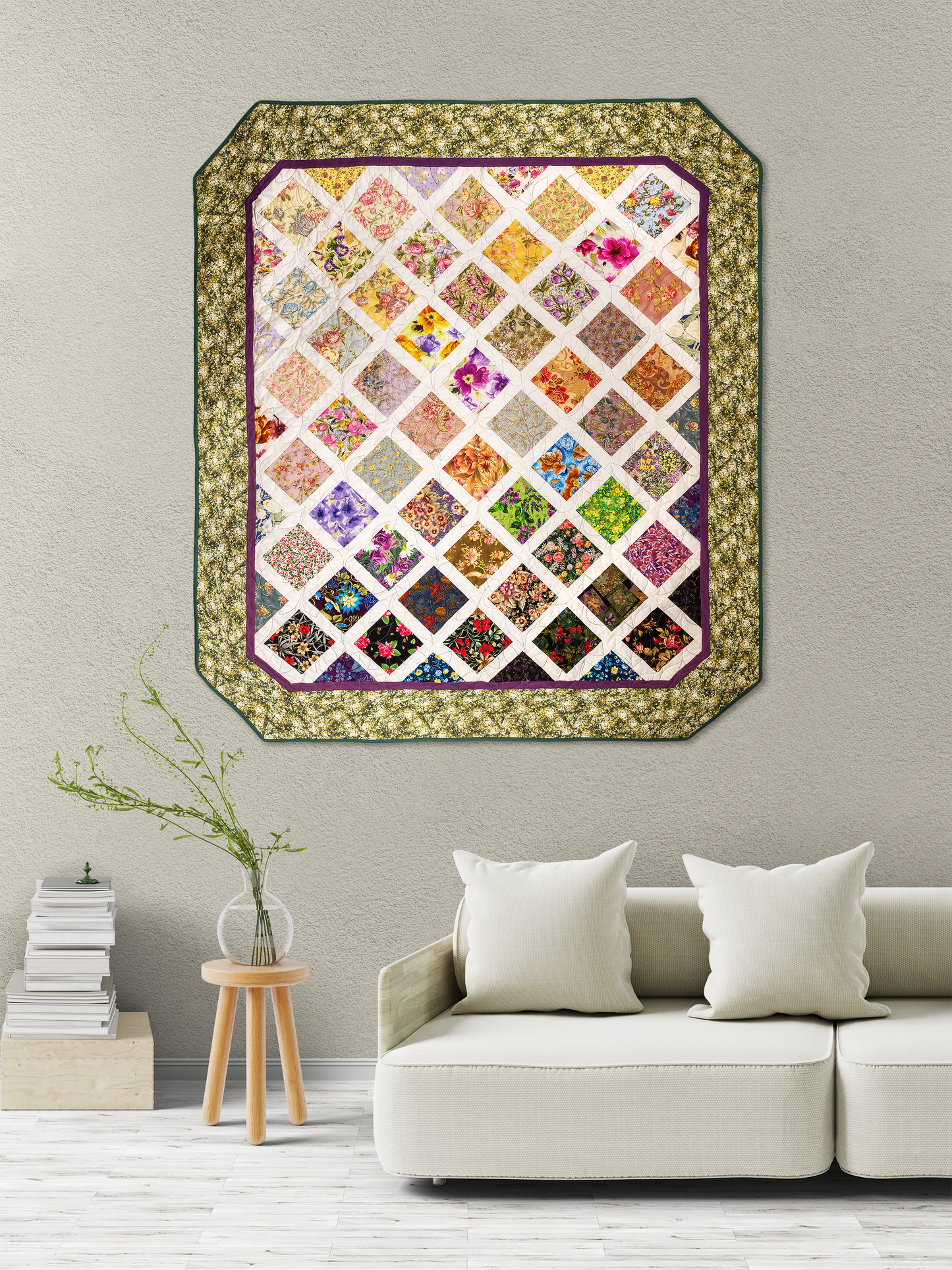 Glorious Garden Throw Pattern