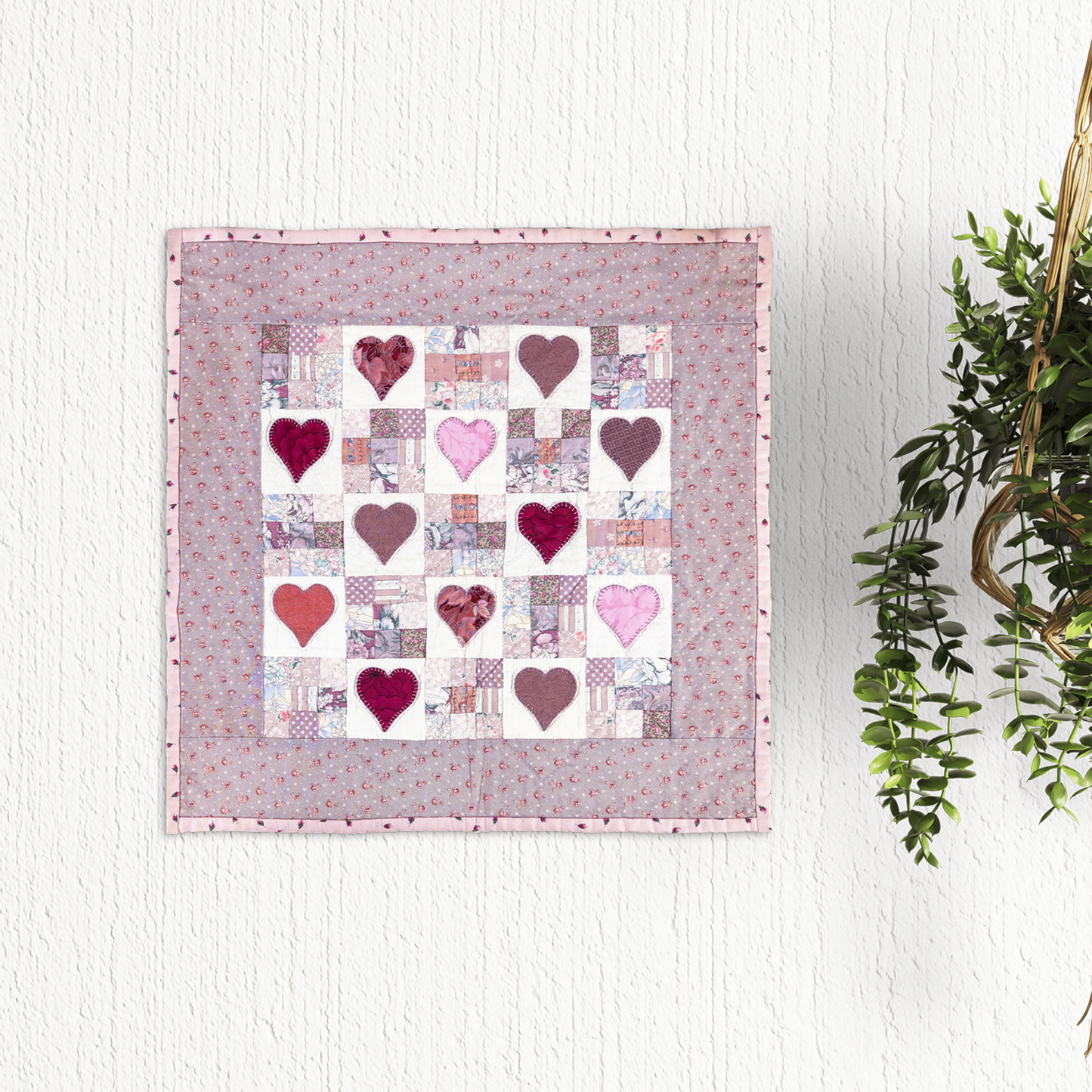 Nine-Patch with Love Pattern
