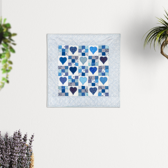 Nine-Patch with Love Pattern
