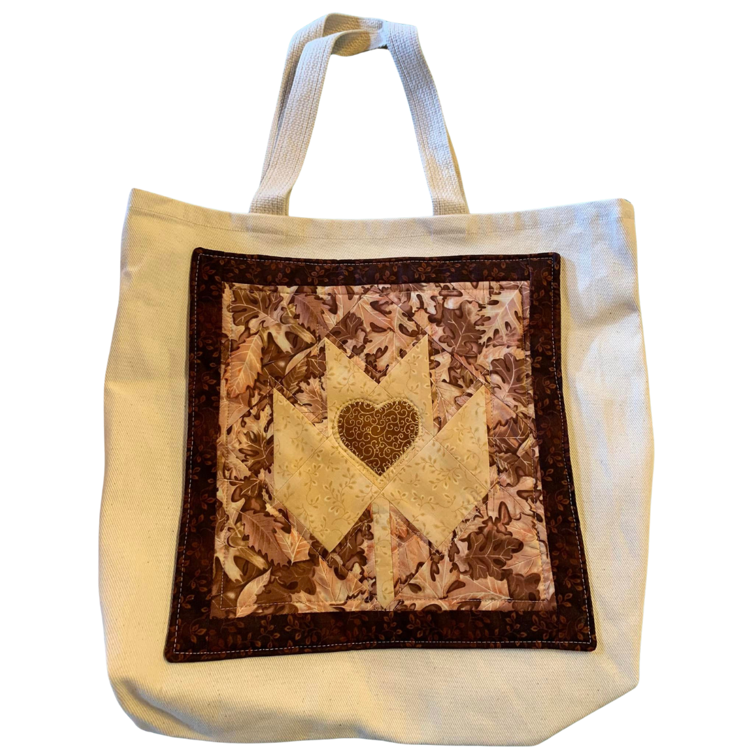 Quilted Block Tote Bag