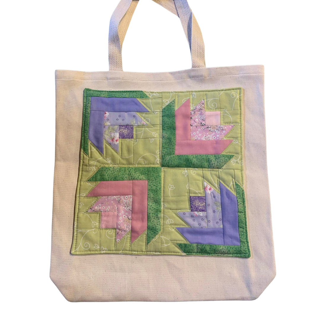 Quilted Block Tote Bag