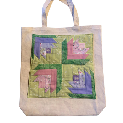Quilted Block Tote Bag